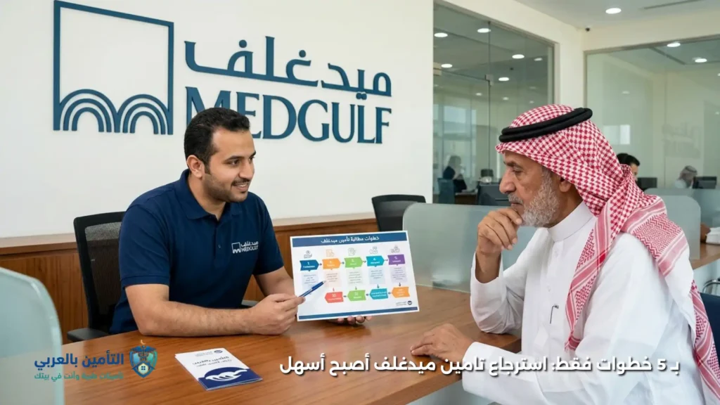 خطوات استرجاع تامين ميدغلف